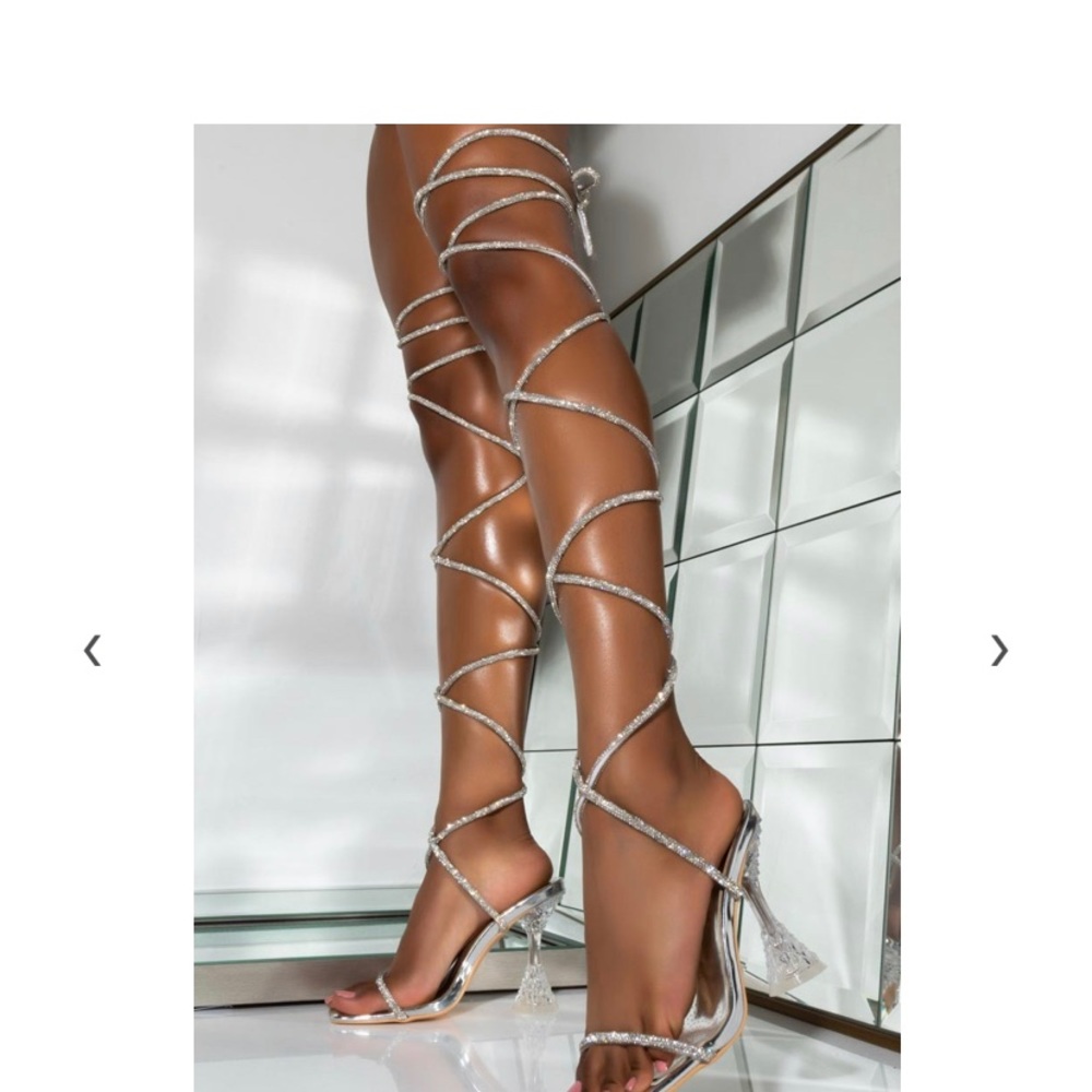 Azalea wang lace up heels